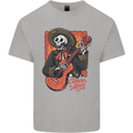 Mariachi Skeleton Cinco De Mayo Skull Mens Cotton T-Shirt Tee Top Sports Grey