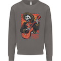 Mariachi Skeleton Cinco De Mayo Skull Mens Sweatshirt Jumper Charcoal
