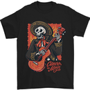 Mariachi Skeleton Cinco De Mayo Skull Mens T-Shirt 100% Cotton Black