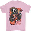Mariachi Skeleton Cinco De Mayo Skull Mens T-Shirt 100% Cotton Light Pink