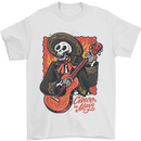 Mariachi Skeleton Cinco De Mayo Skull Mens T-Shirt 100% Cotton White