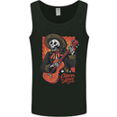 Mariachi Skeleton Cinco De Mayo Skull Mens Vest Tank Top Black