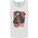 Mariachi Skeleton Cinco De Mayo Skull Mens Vest Tank Top White