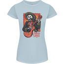 Mariachi Skeleton Cinco De Mayo Skull Womens Petite Cut T-Shirt Light Blue