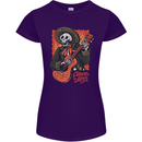 Mariachi Skeleton Cinco De Mayo Skull Womens Petite Cut T-Shirt Purple