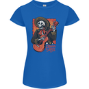 Mariachi Skeleton Cinco De Mayo Skull Womens Petite Cut T-Shirt Royal Blue