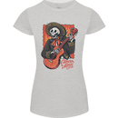 Mariachi Skeleton Cinco De Mayo Skull Womens Petite Cut T-Shirt Sports Grey