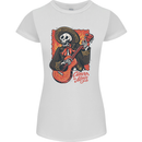 Mariachi Skeleton Cinco De Mayo Skull Womens Petite Cut T-Shirt White