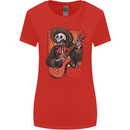 Mariachi Skeleton Cinco De Mayo Skull Womens Wider Cut T-Shirt Red