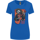 Mariachi Skeleton Cinco De Mayo Skull Womens Wider Cut T-Shirt Royal Blue