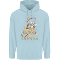 Mariachi Sugar Skull Day of the Dead Guitar Childrens Kids Hoodie Light Blue