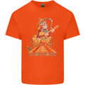 Mariachi Sugar Skull Day of the Dead Guitar Kids T-Shirt Childrens Orange