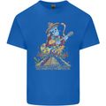 Mariachi Sugar Skull Day of the Dead Guitar Kids T-Shirt Childrens Royal Blue