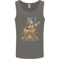 Mariachi Sugar Skull Day of the Dead Guitar Mens Vest Tank Top Charcoal