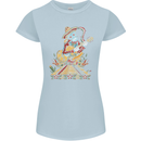 Mariachi Sugar Skull Day of the Dead Guitar Womens Petite Cut T-Shirt Light Blue