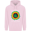 Marijuana at Least Its Not Crack Weed Mens 80% Cotton Hoodie Light Pink