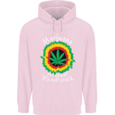 Marijuana at Least Its Not Crack Weed Mens 80% Cotton Hoodie Light Pink