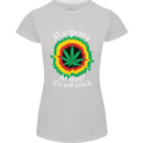 Marijuana at Least Its Not Crack Weed Womens Petite Cut T-Shirt Sports Grey