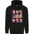 Marilyn Collage Celebrity Fashion Childrens Kids Hoodie Black