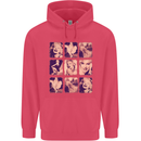 Marilyn Collage Celebrity Fashion Childrens Kids Hoodie Heliconia
