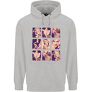 Marilyn Collage Celebrity Fashion Childrens Kids Hoodie Sports Grey