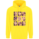 Marilyn Collage Celebrity Fashion Childrens Kids Hoodie Yellow