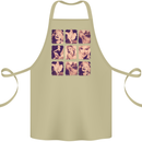 Marilyn Collage Celebrity Fashion Cotton Apron 100% Organic Khaki