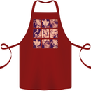Marilyn Collage Celebrity Fashion Cotton Apron 100% Organic Maroon