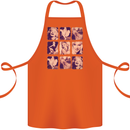 Marilyn Collage Celebrity Fashion Cotton Apron 100% Organic Orange