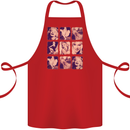 Marilyn Collage Celebrity Fashion Cotton Apron 100% Organic Red