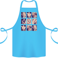 Marilyn Collage Celebrity Fashion Cotton Apron 100% Organic Turquoise