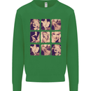 Marilyn Collage Celebrity Fashion Kids Sweatshirt Jumper Irish Green