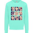 Marilyn Collage Celebrity Fashion Kids Sweatshirt Jumper Peppermint