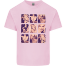 Marilyn Collage Celebrity Fashion Kids T-Shirt Childrens Light Pink