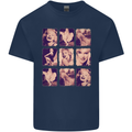 Marilyn Collage Celebrity Fashion Kids T-Shirt Childrens Navy Blue
