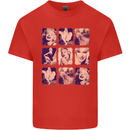 Marilyn Collage Celebrity Fashion Kids T-Shirt Childrens Red