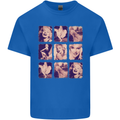 Marilyn Collage Celebrity Fashion Kids T-Shirt Childrens Royal Blue