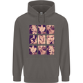 Marilyn Collage Celebrity Fashion Mens 80% Cotton Hoodie Charcoal