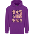 Marilyn Collage Celebrity Fashion Mens 80% Cotton Hoodie Purple