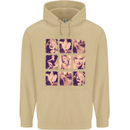 Marilyn Collage Celebrity Fashion Mens 80% Cotton Hoodie Sand