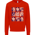 Marilyn Collage Celebrity Fashion Mens Sweatshirt Jumper Bright Red