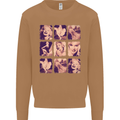 Marilyn Collage Celebrity Fashion Mens Sweatshirt Jumper Caramel Latte
