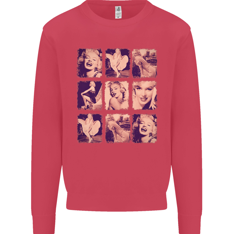 Marilyn Collage Celebrity Fashion Mens Sweatshirt Jumper Heliconia