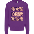 Marilyn Collage Celebrity Fashion Mens Sweatshirt Jumper Purple