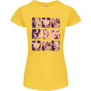 Marilyn Collage Celebrity Fashion Womens Petite Cut T-Shirt Yellow