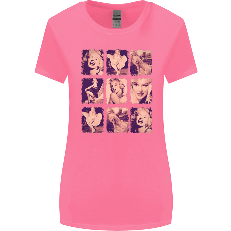 Marilyn Collage Celebrity Fashion Womens Wider Cut T-Shirt Azalea