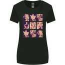 Marilyn Collage Celebrity Fashion Womens Wider Cut T-Shirt Black