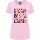Marilyn Collage Celebrity Fashion Womens Wider Cut T-Shirt Light Pink