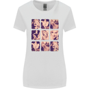 Marilyn Collage Celebrity Fashion Womens Wider Cut T-Shirt White