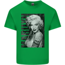 Marilyn Tattoo Mens Cotton T-Shirt Tee Top Irish Green